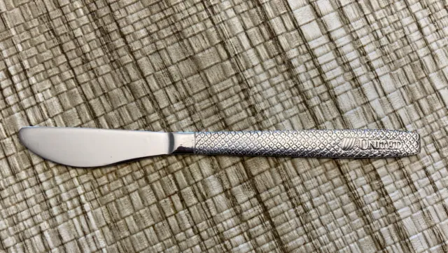 United Airlines Stainless Airplane  Knife - Vintage Silverware