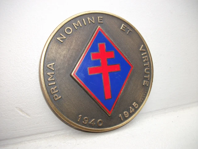 Médaille Rare Croix De Lorraine Avec épée – Inscription Patriae Impendere Vitam, Bon état