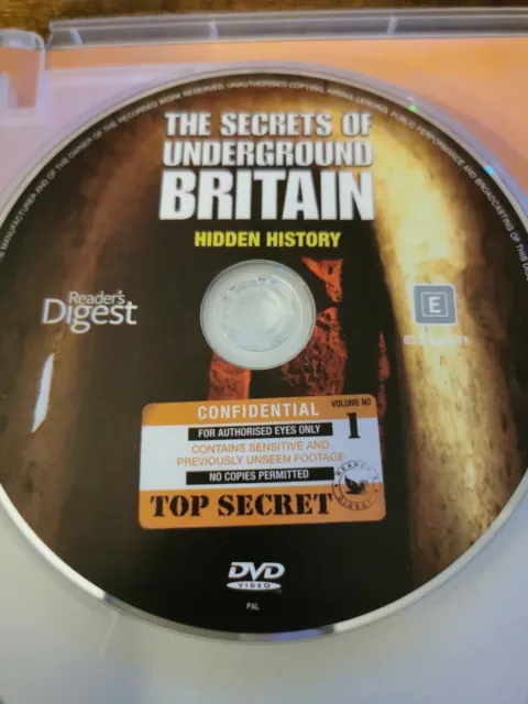 THE SECRETS OF UNDERGROUND BRITAIN HIDDEN HISTORY  Vol 1-3 DVD. Free Postage 3
