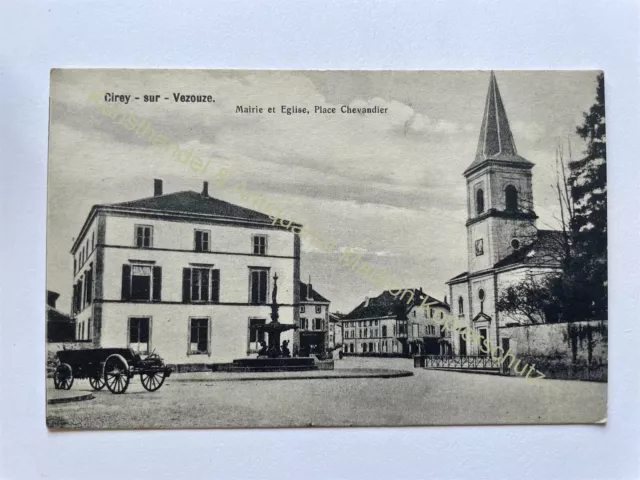 Ak Cirey-sur-Vezouze Lothringen Meurthe et Moselle, L'Eglise Feldpost 1915