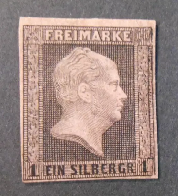 GERMANIA ,GERMANY ,Preusen  Prussia 1850-56 "Effigie di Federico IV" 1s MH* BPP