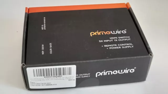 Primewire CLS UHD 5-Port HDMI Switch Umschalter 4K Ultra HD 60 Hz