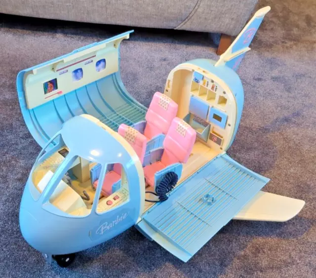 Blue barbie airplane new arrivals