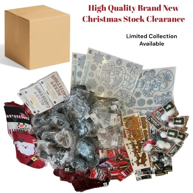 250 Items Brand New Wholesale JOB LOT for CLEARANCE Christmas Decorations Sale🔥
