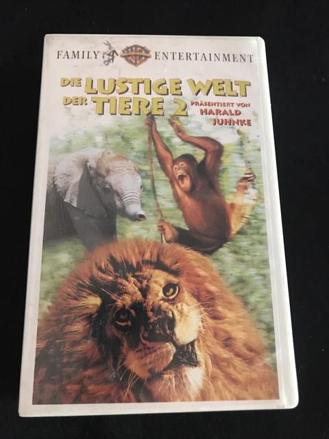 Die Lustige Welt Der Tiere Teil 2 DIE LUSTIGE WELT Der Tiere 2 - VHS Video Kassette - Zustand Gut @875