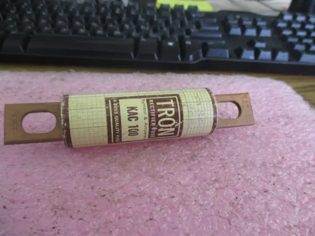 Tron Modèle: Kac 100 Rectificateur Fusible. Neuf Ancien Stock. <