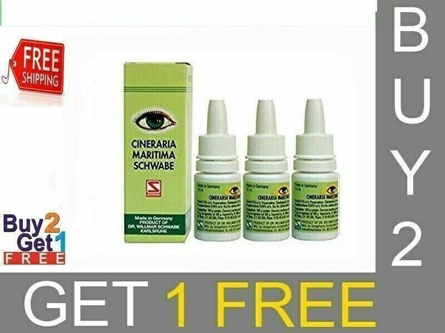 Willmar Schwabe Allemagne Cineraria Maritima Eye Drop - 10ml (ACHETEZ 2...