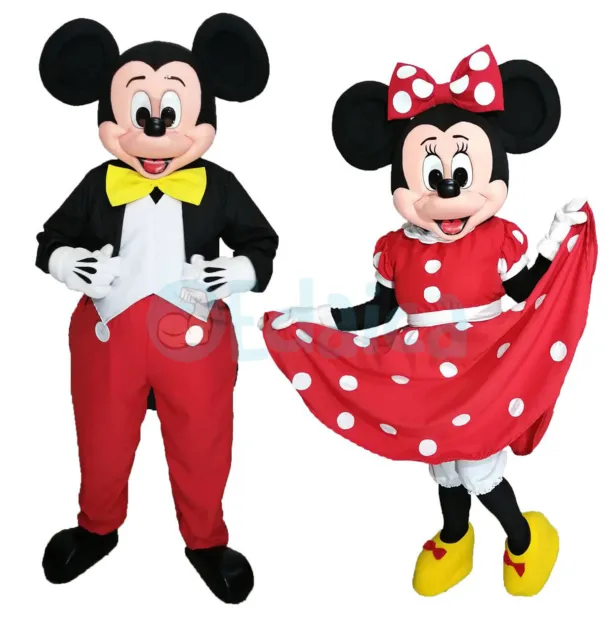 Mascotte Topolino e Minnie DELUXE Mickey Mouse mascot super professionali adulti