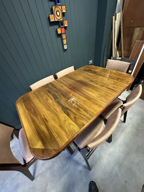 Mid century Vintage 1960’s danish rosewood  dining table Jensen frokjaer
