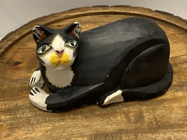black wooden CAT for the cat lovers! 6x5x3 so cut!