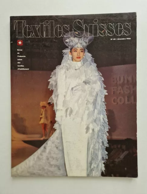 Magazine revue mode fashion TEXTILES SUISSES #68 décembre 1986