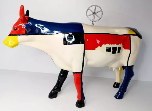 Cow Parade 2002 Mooma large cow 12 1/2" RARE Hard to find