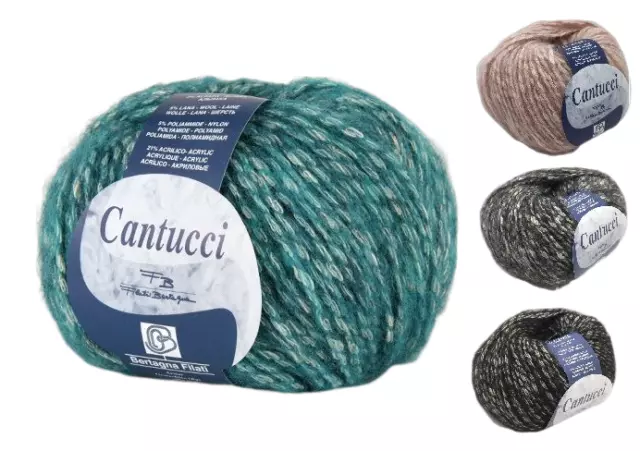 10 gomitoli lana alpaca 3% - cotone 66% - lana 5% per ferri o uncinetto n. 5 - 6