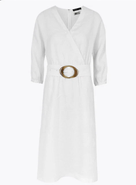BNWT M&S AUTOGRAPH Pure Irish Linen White Dress RRP 69 Size 20 Baird McNutt 39.99 - PicClick UK BNWT M&S AUTOGRAPH Pure Irish Linen White Dress RRP 69 Size 20 Baird McNutt 39.99 - PicClick UK