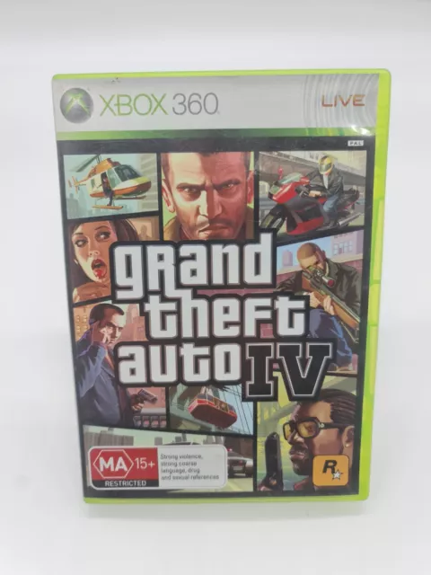 Xbox 360 - (GTA 5) Grand Theft Auto V 2 Disc Set w/ Manual -Tested -No Map