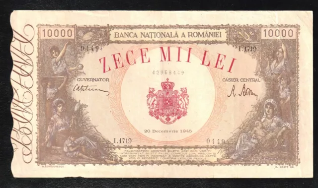 Romania ,10000 Lei, 1945, P-57 Banknote