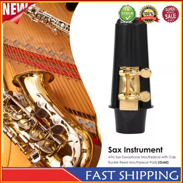 Saxophone Mouthpiece with Cap Buckle Reed Mouthpiece Patches Pads Cushion