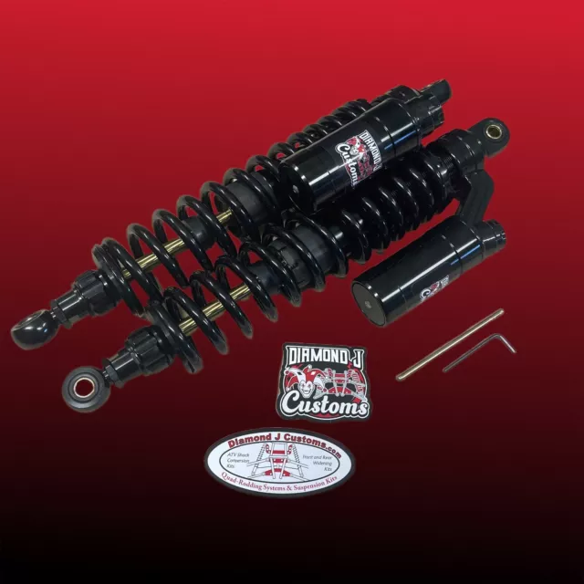 DIAMOND 400mm Adjustable Shocks w/Reservoirs - Honda TRX 400EX, 450R & ER, 250R