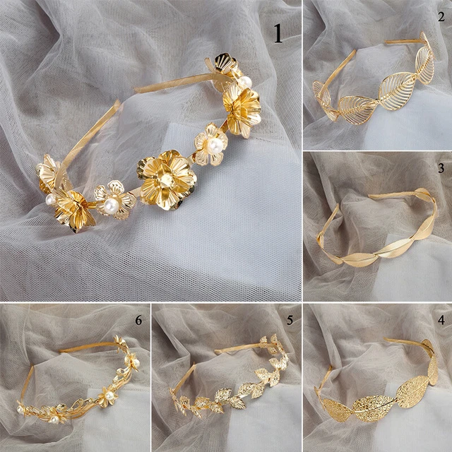 Corona Di Foglie D'Oro 2 Pezzi - Diadema Greco Romano Per Feste E Cosplay - Foto 6