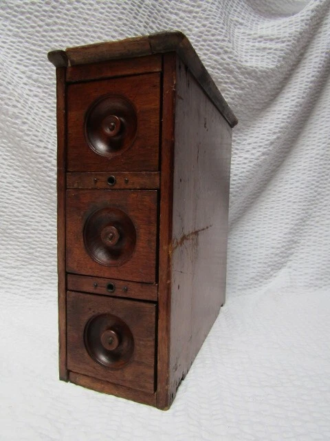 Antique Sewing Machine Drawers with Cabinet 3 Drawer Lockable