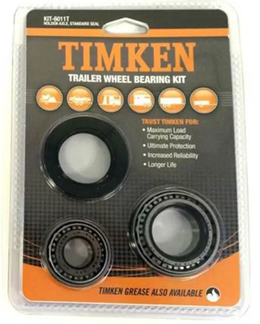 2 X Timken Wheel Bearing Kit+Seal39/40Mm Axle Lm11949/10 Lm67048/10 Kit6011T 2