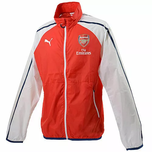 Puma Herren Arsenal London FC Anthem Jacket , Rot/Weiss , 746380-01 , Neu, Gr. S