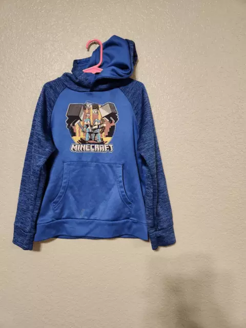 Boys small 6-7 blue minecraft hoodie