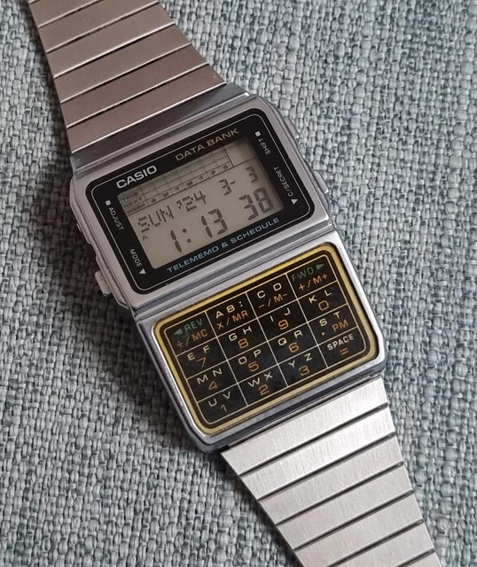 VINTAGE CASIO DBC610 calculator databank alarm chrono lcd watch rare