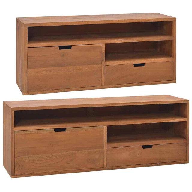 TV STAND TV Unit Sideboard Home TV Console Media Unit Solid Teak Wood