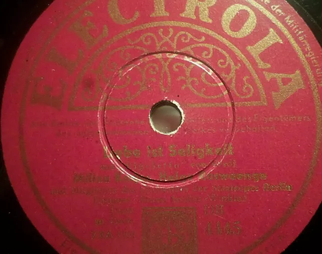 HELGE ROSWAENGE "O sag', wenn ich fahr' auf schäumenden Wogen" Electrola 78rpm