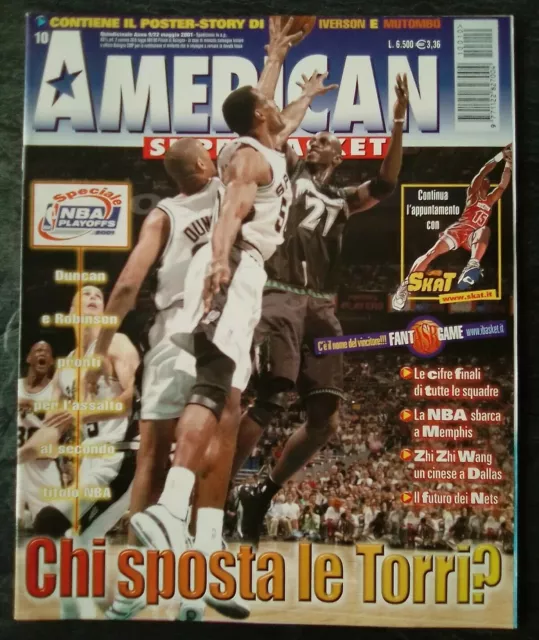 AMERICAN SUPERBASKET n. 10 - 2001 - PLAYOFFS NBA 2001 - GARNETT - DUNCAN - SPURS