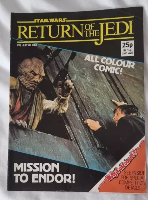 Return of the Jedi Issue No.5 Jul 20th 1983 Star Wars Weekly UK Marvel Comic