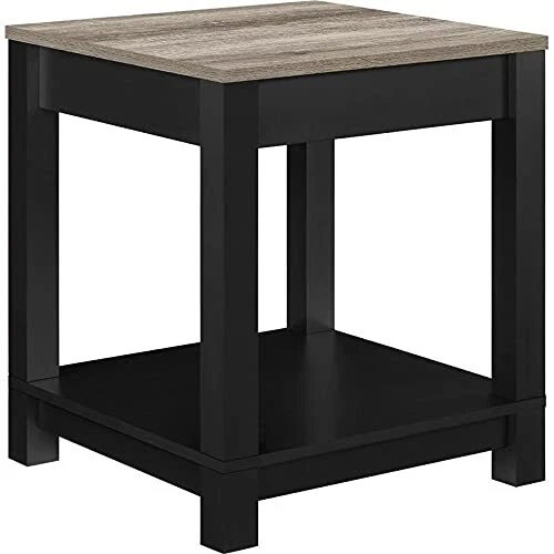 Beistelltisch, MDF, schwarz, (H) 60x (B) 52x (D) 52 cm