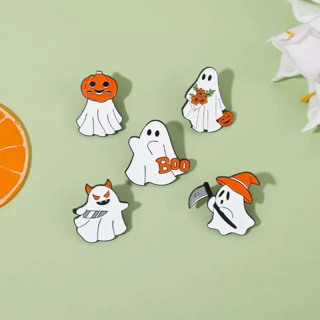 Cartoon Fantasma Broche Pin de Solapa Esmalte Pins Joyería Al por Mayor Regalo "