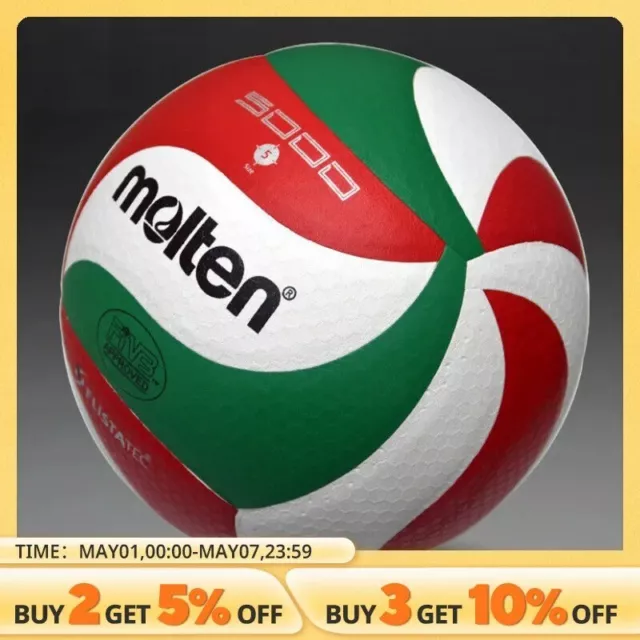 Molten V5M5000 Original FLISTATEC Volleyball Size 5, Soft Touch, Indoor/Outdoor