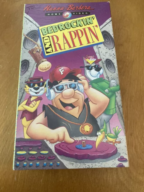 BEDROCKIN AND RAPPIN (VHS, 1991) Flintstones Jetsons Scooby-Doo Top Cat ...