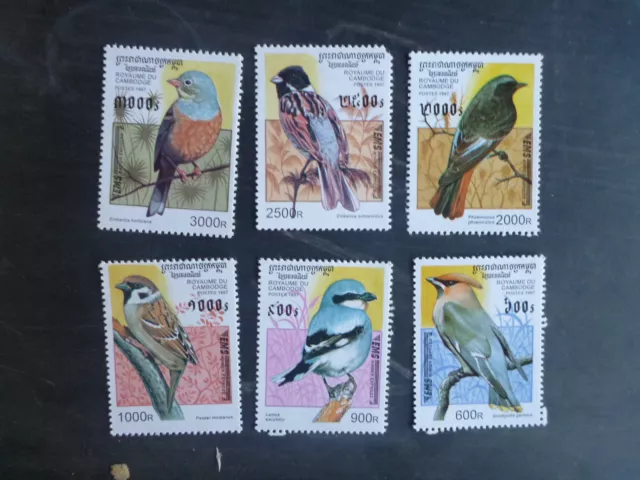 Cambodia 1997 Birds Set 6 Mint Stamps Muh