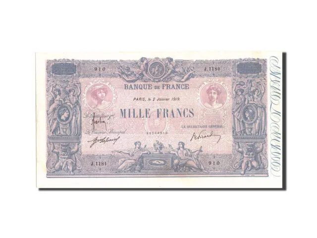 [#210327] Geldschein, Frankreich, 1000 Francs, 1 000 F 1889-1926 ''Bleu et Rose'