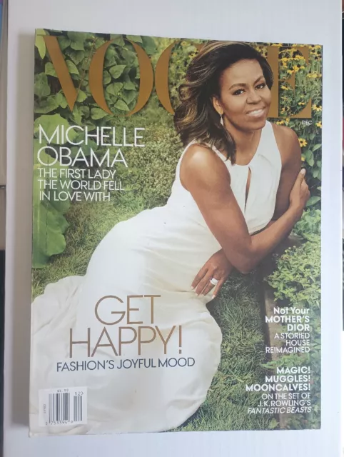 VOGUE MAGAZINE DECEMBER 2016 Michelle Obama Cover Issue JK Rowling ...