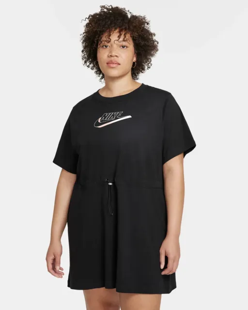 Nike Plus Size 1X Sportswear Swoosh Women's 100% Premium Cotton Dress