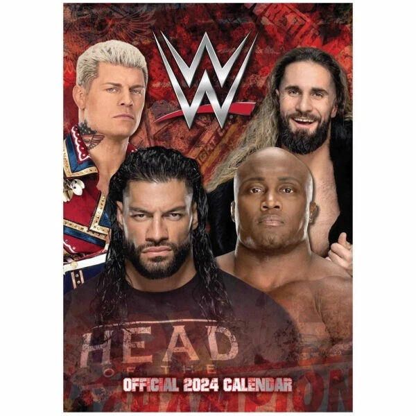 WWE MEN A3 Calendar 2024 Official Merchandise 34.49 PicClick