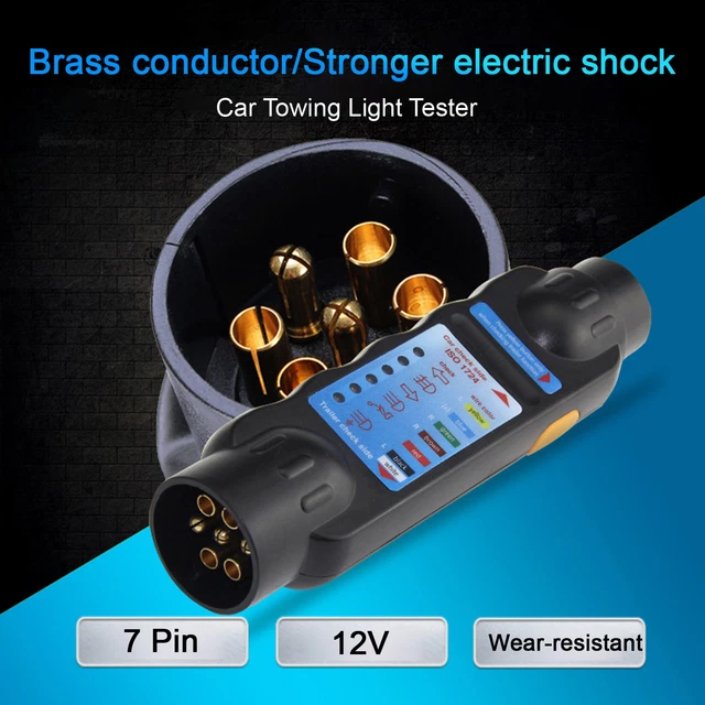 Trailer Tester 12V Test Caravan Towing Tow Bar Light Wiring Tester Trailer