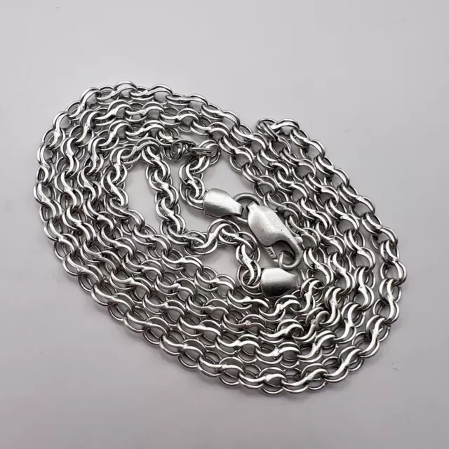 Collier chaîne de bijoux pour hommes et femmes en argent sterling 925 vintage