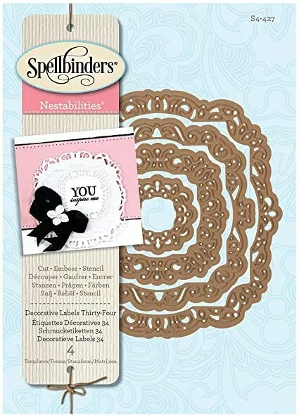 Spellbinders, Nestabilities, S4-427, "Decorative Labels Thirty-Four" Design