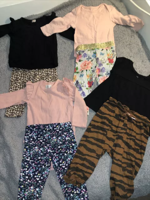 Next Baby Girl Bundle Age 6-9 Months 8 Items 4 Outfits