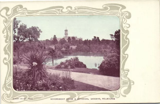 PC CPA AUSTRALIA, MELBOURNE, GOVERNMENT HOUSE, Cartolina Vintage (b27107)