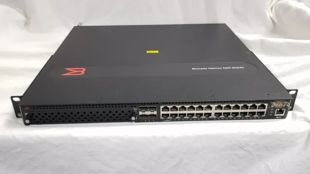 Brocade NetIron CER 2024C 24 Port Gigabit Router Rackmountable Switch ONLY