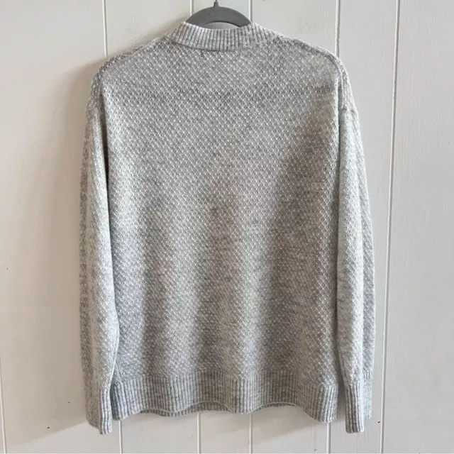 QUINCE BABY ALPACA Wool Blend Crewneck Grey Sweater $48.00 - PicClick