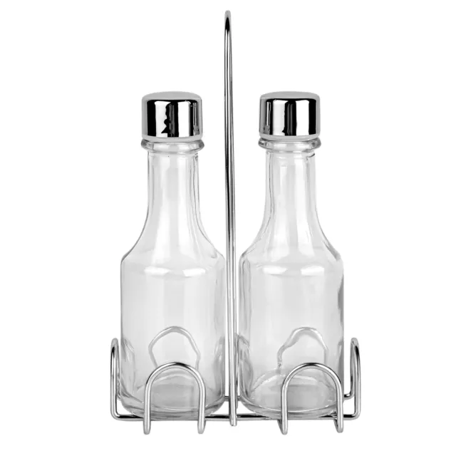 [SET OF 2] Oil and Vinegar Glass Bottle Dispensers 2 x 4.4 fl oz each