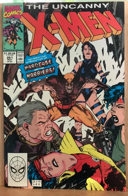 UNCANNY X-MEN #261 Marvel Comics. Early May 1990.  Hardcase and the Harriers!